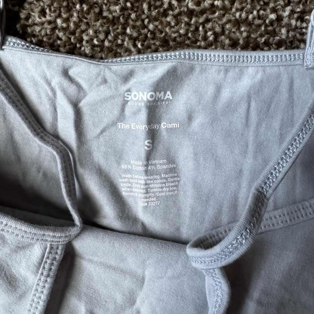 Women's Sonoma Goods For Life Everyday Camisole in Light Gray Small - Picture 4 of 4